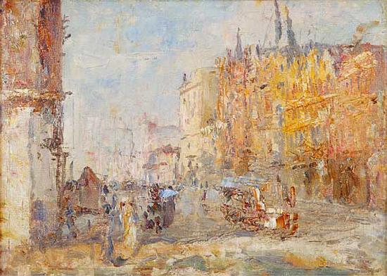 Frederick Mccubbin Collins Street Norge oil painting art